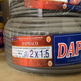 Dây Bọc Xám 2x1.5 Daphaco 0