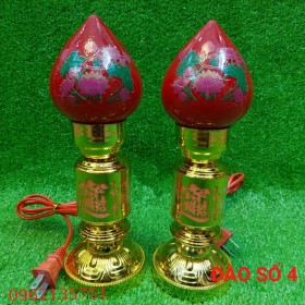 Đèn đào lớn (4) (cặp)