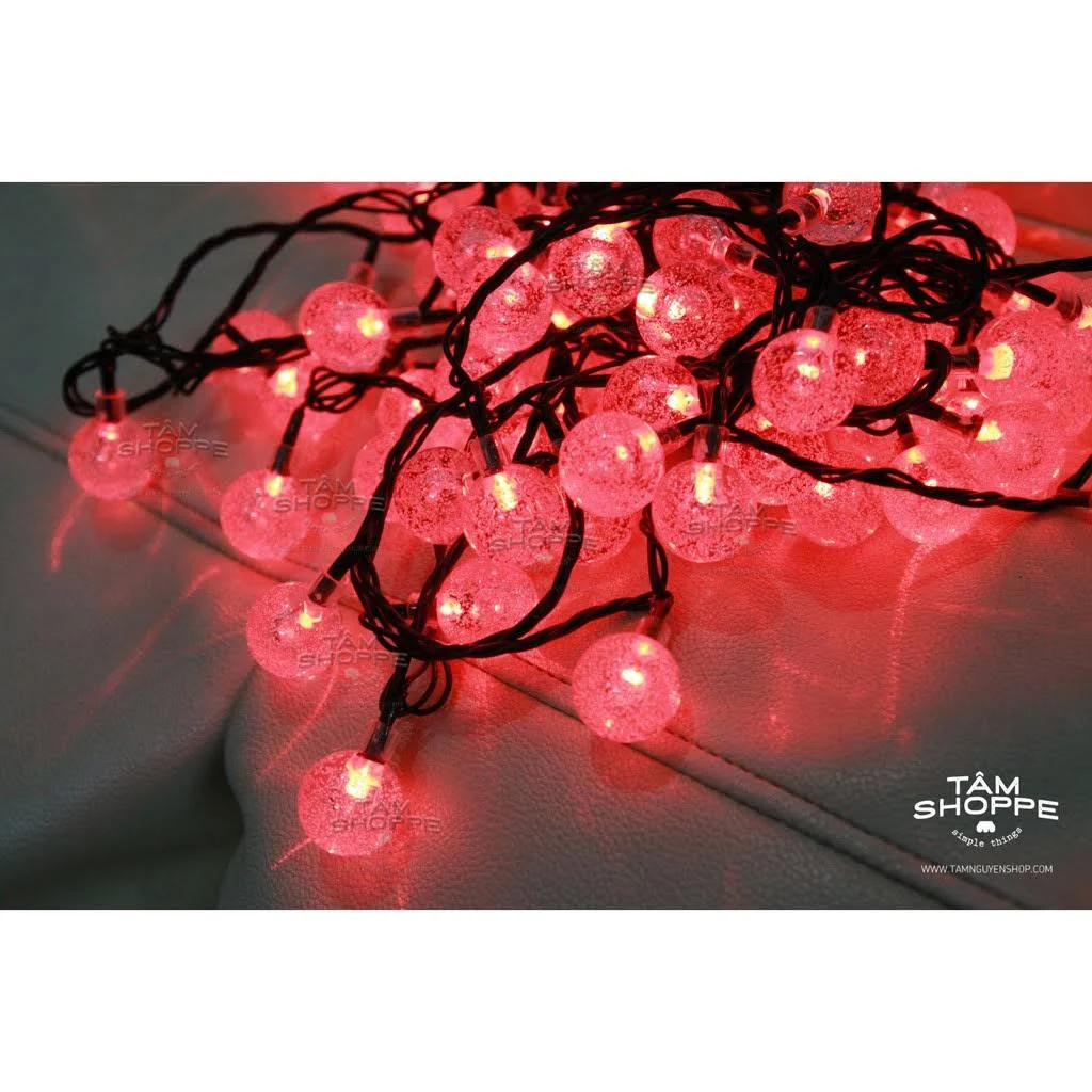 Dây bi bọt lớn 100 bóng (nối) đỏ 0